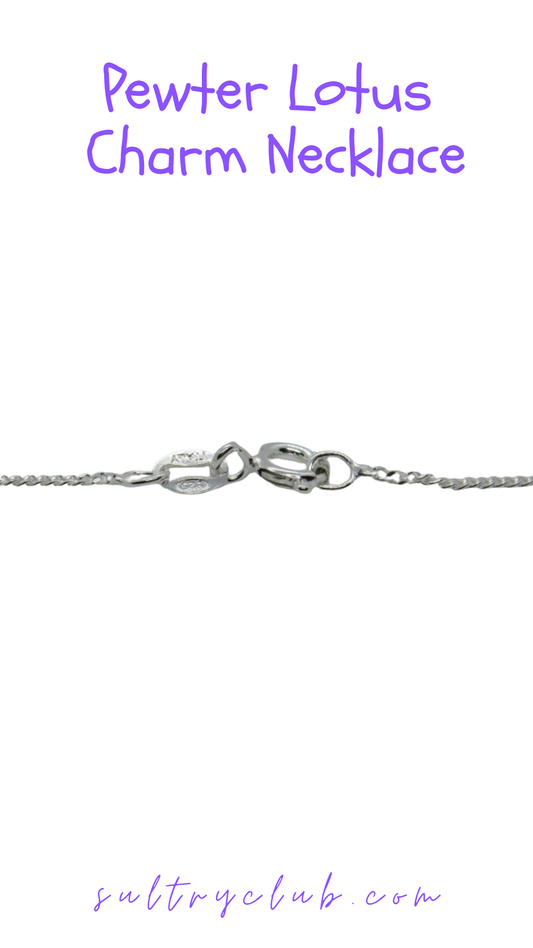 Lotus Charm Necklace