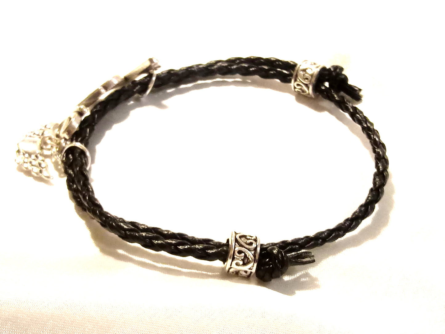Love Has Wings Leather Bracelet