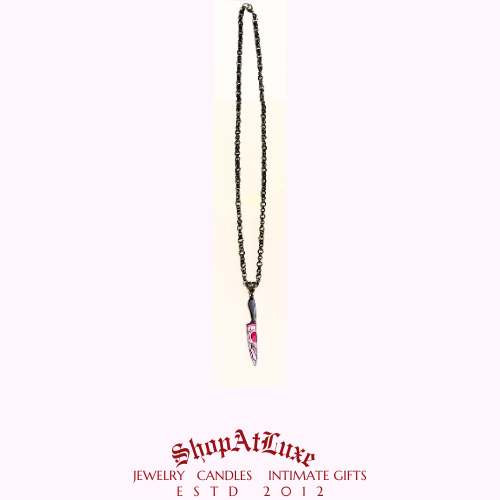 Love Killz Dagger Handwoven Necklace