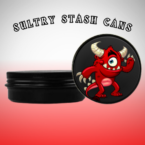 LITTLE DEVIL Stash Tin - Round Storage Container