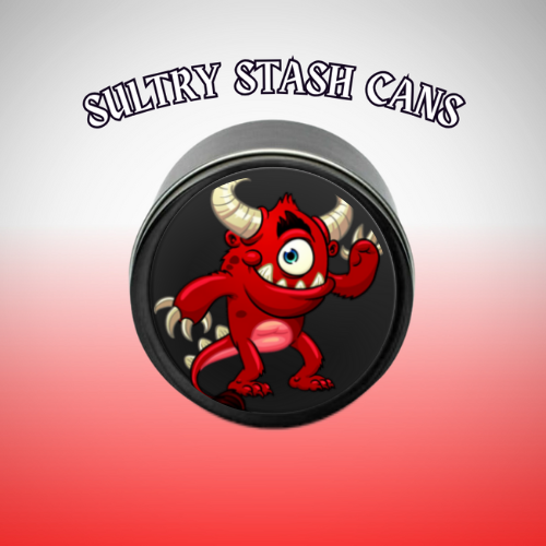 LITTLE DEVIL Stash Tin - Round Storage Container