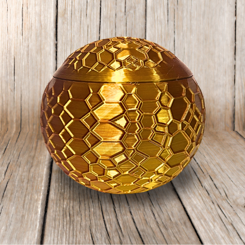 METALLIC STASH JAR WITH COVER 3D PRINT