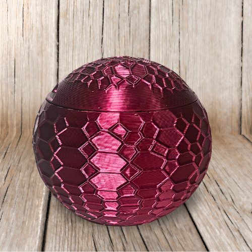 METALLIC STASH JAR WITH COVER 3D PRINT