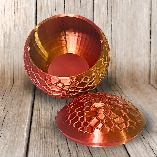 METALLIC STASH JAR WITH COVER 3D PRINT