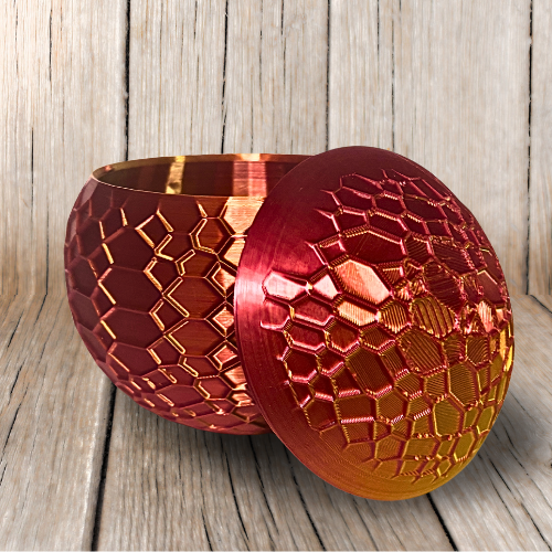 METALLIC STASH JAR WITH COVER 3D PRINT