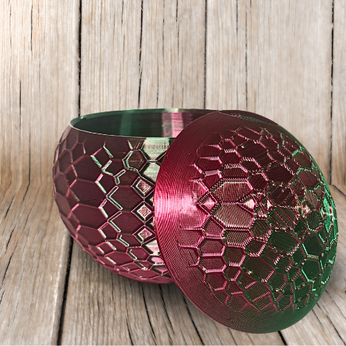 METALLIC STASH JAR WITH COVER 3D PRINT