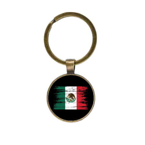 MEXICAN FLAG STYLE 1 Custom Keychain