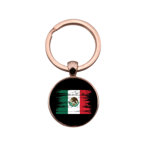 MEXICAN FLAG STYLE 1 Custom Keychain