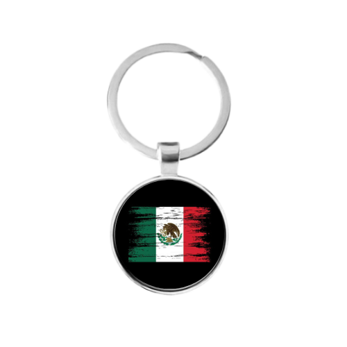 MEXICAN FLAG STYLE 1 Custom Keychain