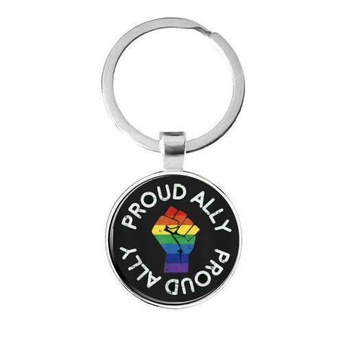 PROUD ALLY Custom Keychain