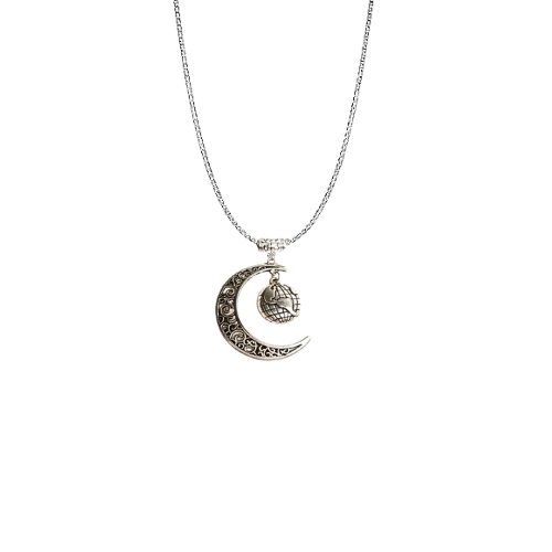 Yin Yang Moon And Earth Necklace