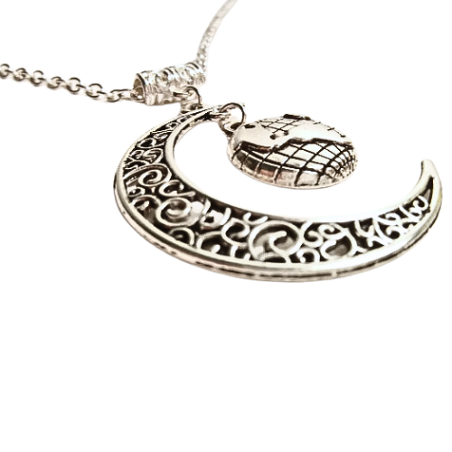 Yin Yang Moon And Earth Necklace