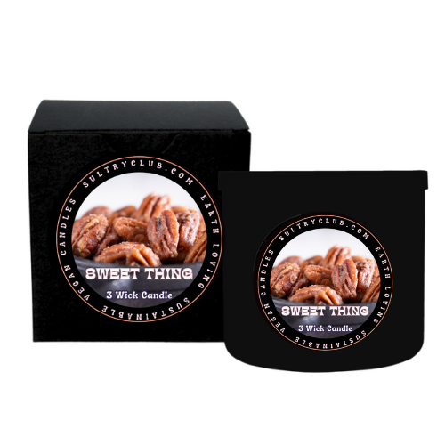 SWEET THING (Candied Pecans) Vegan Candle