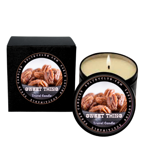 SWEET THING (Candied Pecans) Vegan Candle