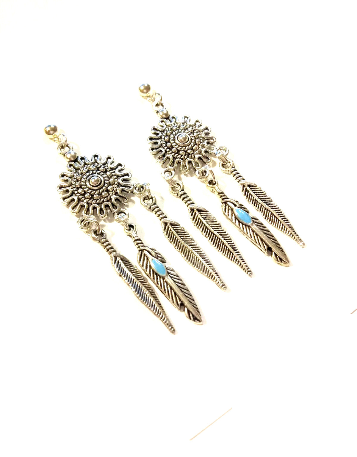 Silver Dreamcatcher Earrings