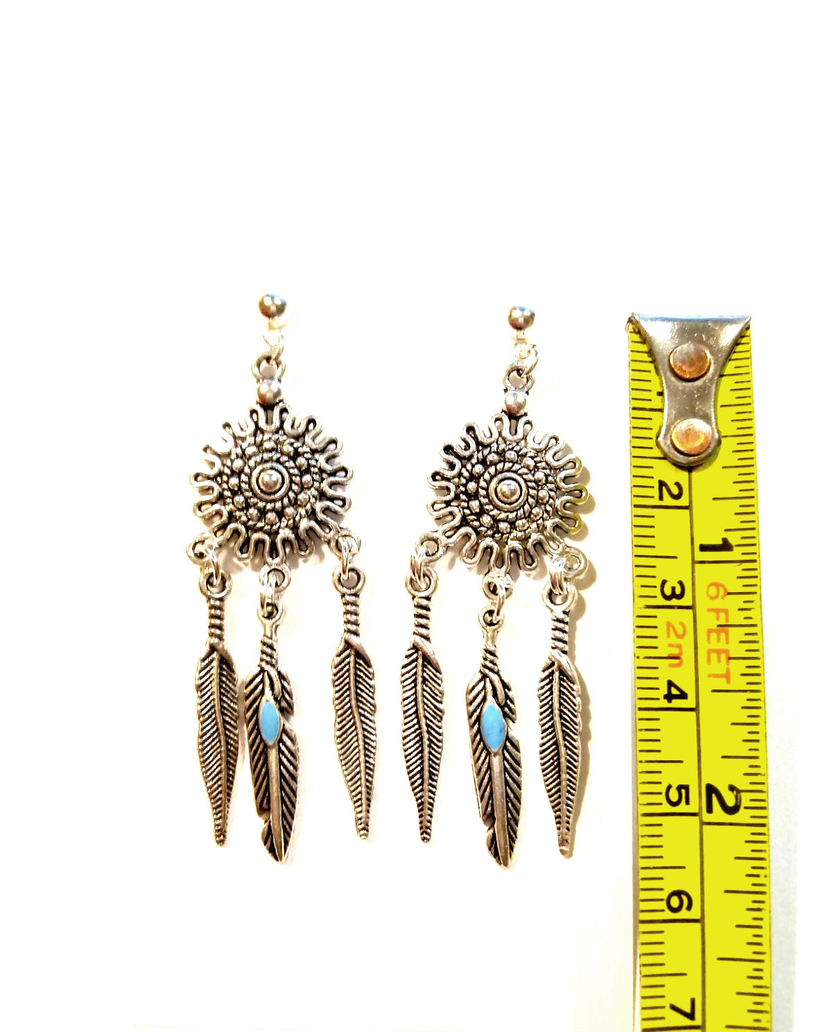 Silver Dreamcatcher Earrings