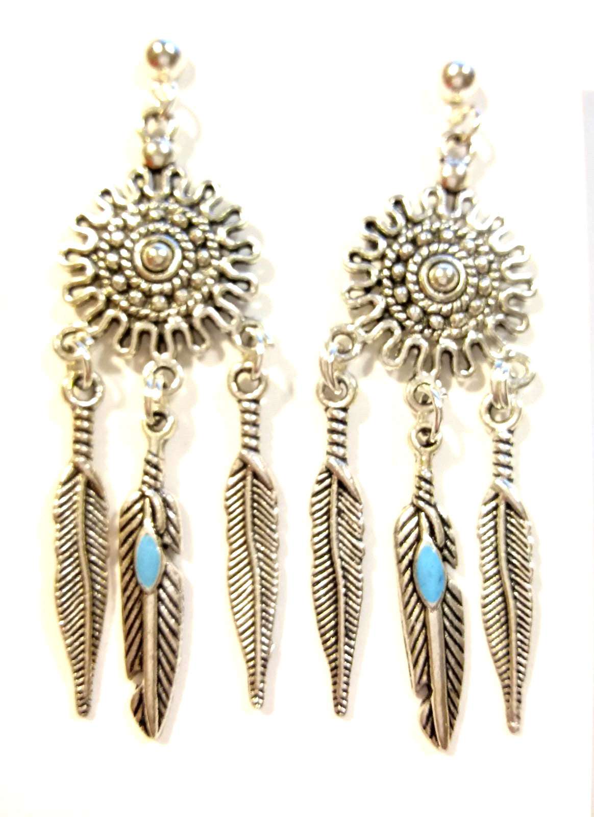 Silver Dreamcatcher Earrings