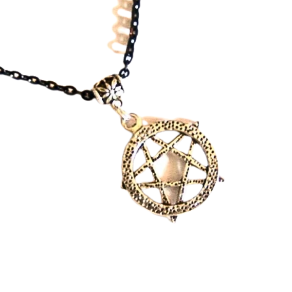 Pewter Pentagram Star Necklace