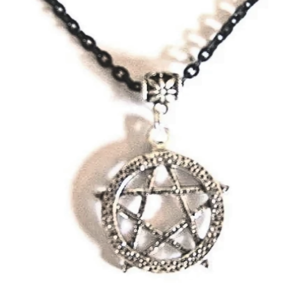 Pewter Pentagram Star Necklace
