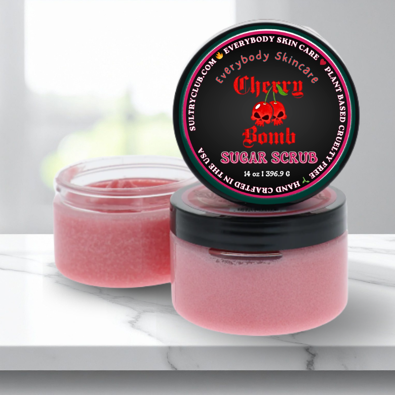 Black Cherry Bomb Sugar Scrub™ by Sultry Club Spa
