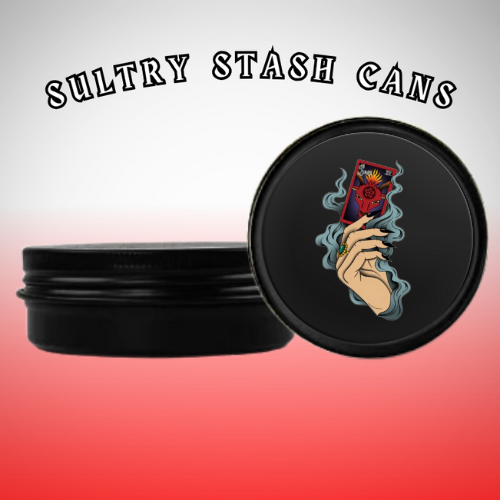 TAROT CARD GRAPHIC Stash Tin - Round Storage Container