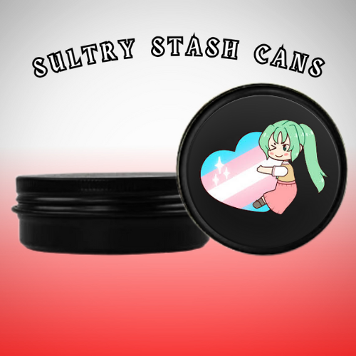 TRANS PRIDE Stash Tin - Round Storage Container (Several Styles)