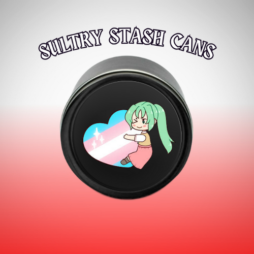 TRANS PRIDE Stash Tin - Round Storage Container (Several Styles)