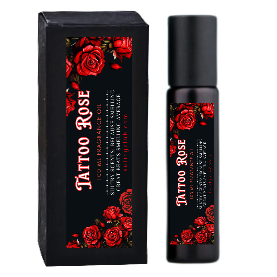 TATTOO ROSE ROLLERBALL PEN