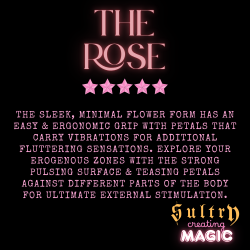 The Rose with 12 Vibration Modes - Waterproof - Rechargeable Vibrating Adult Sex Toy for Women & Couples