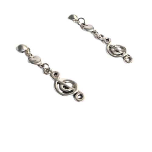 TREBLE CLEF CHARM EARRLINGS