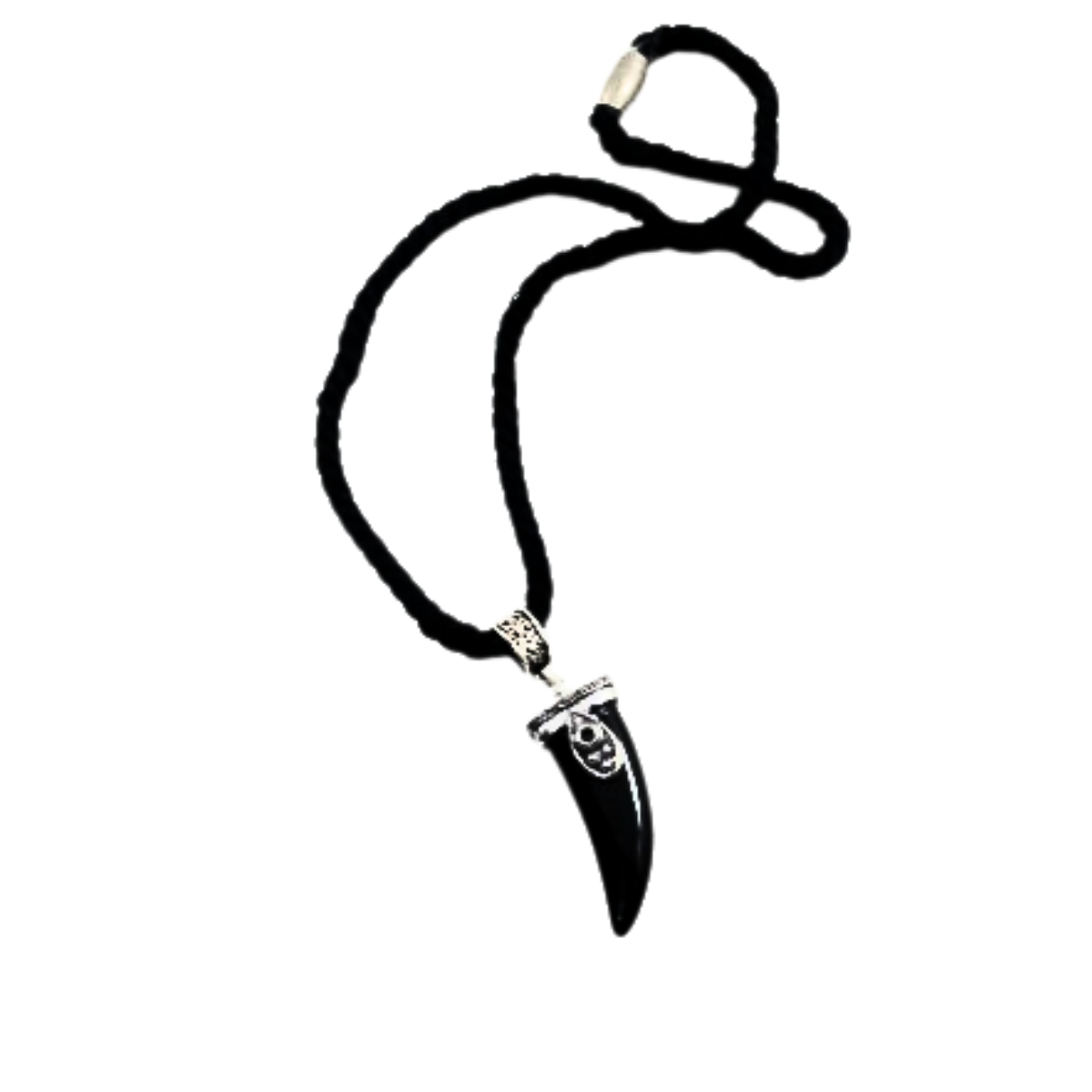 Twisted Textile Wolf's Tooth Necklace