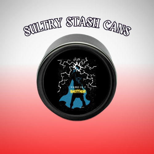 VIKINGS DO IT BETTER Stash Tin - Round Storage Container