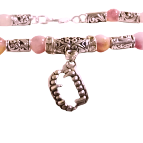 Vampire Teeth Red Stone Beaded Bracelet