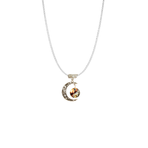 Yin Yang Moon Fire Element Necklace