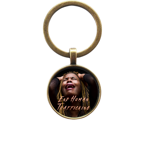 END HUMAN TRAFFICKING STYLE 1 Custom Keychain