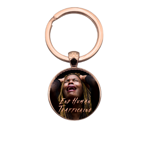 END HUMAN TRAFFICKING STYLE 1 Custom Keychain