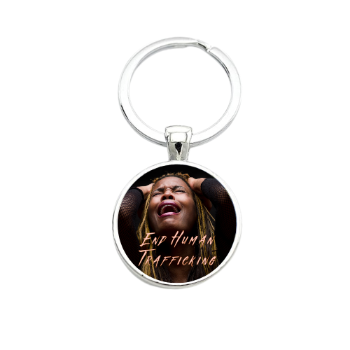 END HUMAN TRAFFICKING STYLE 1 Custom Keychain