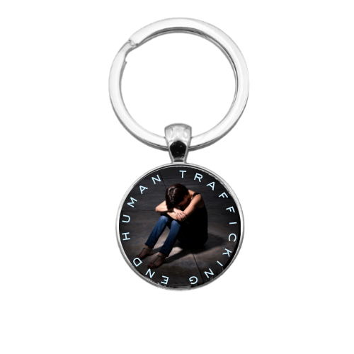 END HUMAN TRAFFICKING STYLE 2 Custom Keychain