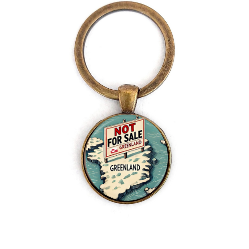 GREENLAND IS NOT FOR SALE Custom Keychain