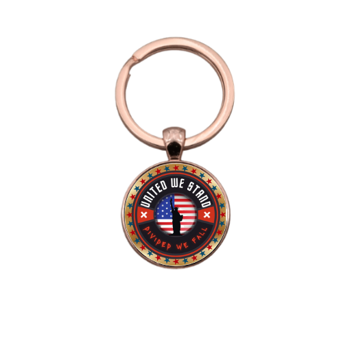 UNITED WE STAND Style 1 Custom Keychain