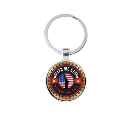 UNITED WE STAND Style 1 Custom Keychain
