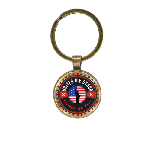 UNITED WE STAND Style 1 Custom Keychain
