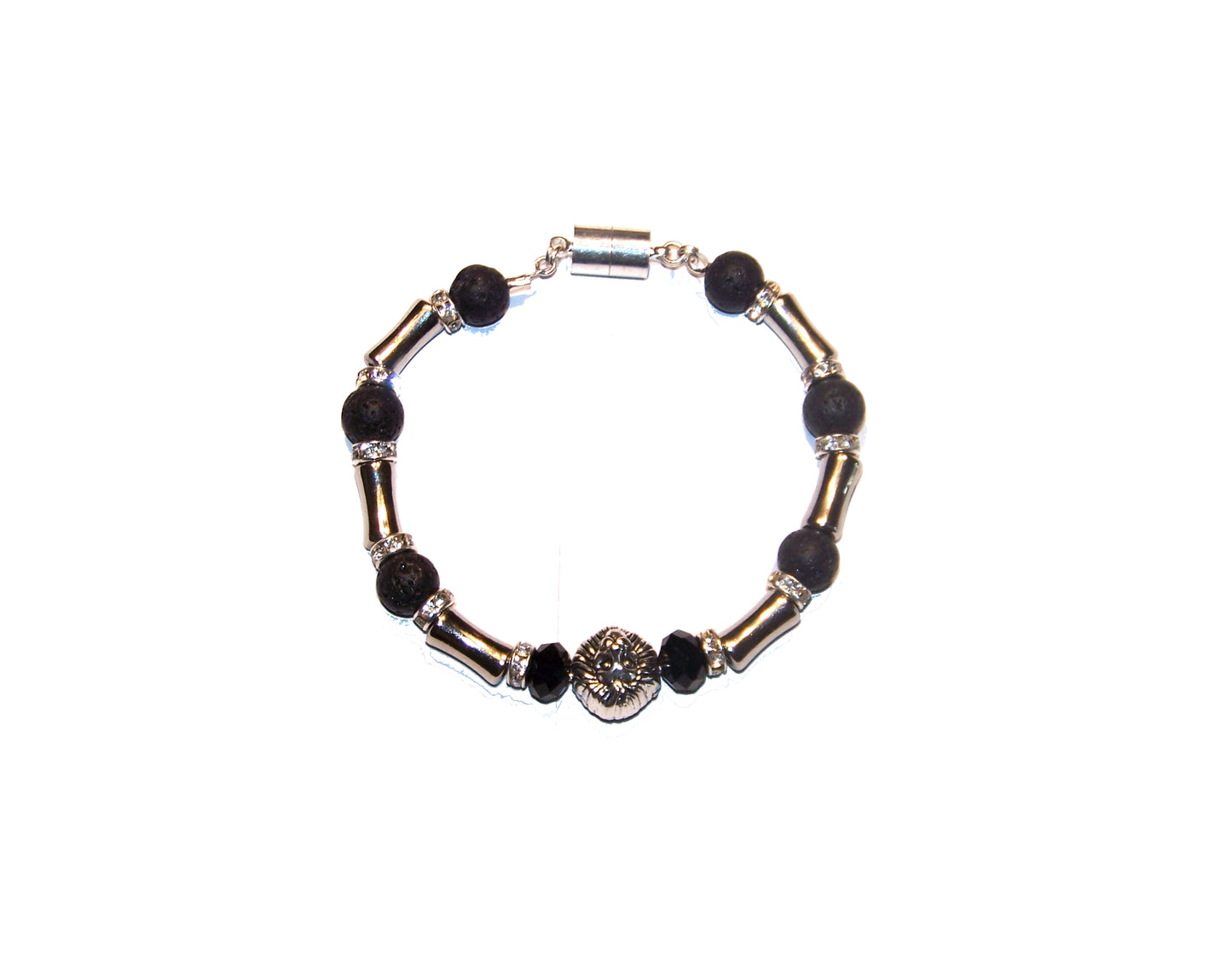 Luxe Lion Head Beaded Bracelet