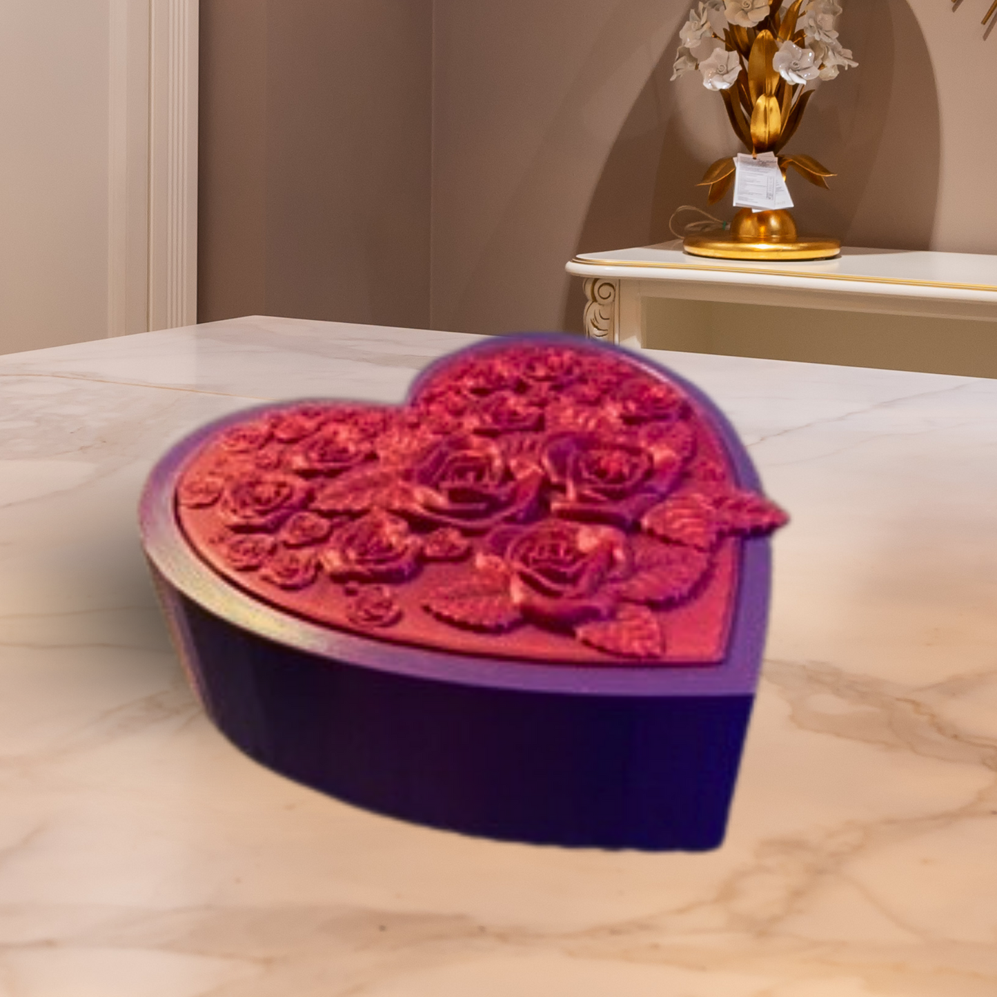 ADORABLE HEART BOX WITH COVER 3D PRINT