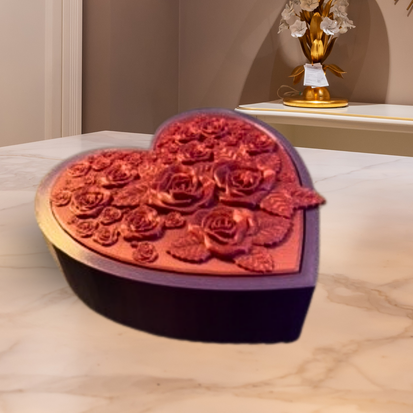 ADORABLE HEART BOX WITH COVER 3D PRINT