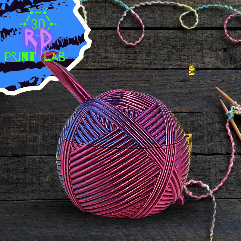 ADORABLE YARN BOWL WITH COVER 3D PRINT