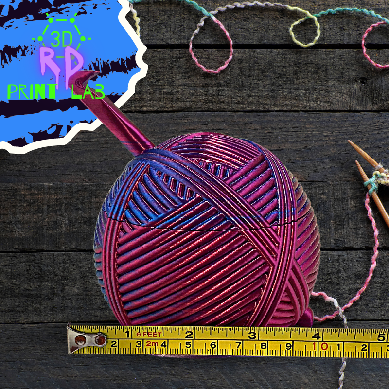 ADORABLE YARN BOWL WITH COVER 3D PRINT