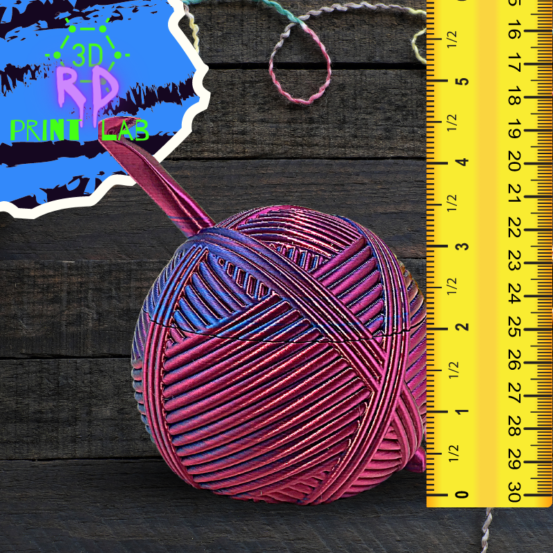 ADORABLE YARN BOWL WITH COVER 3D PRINT