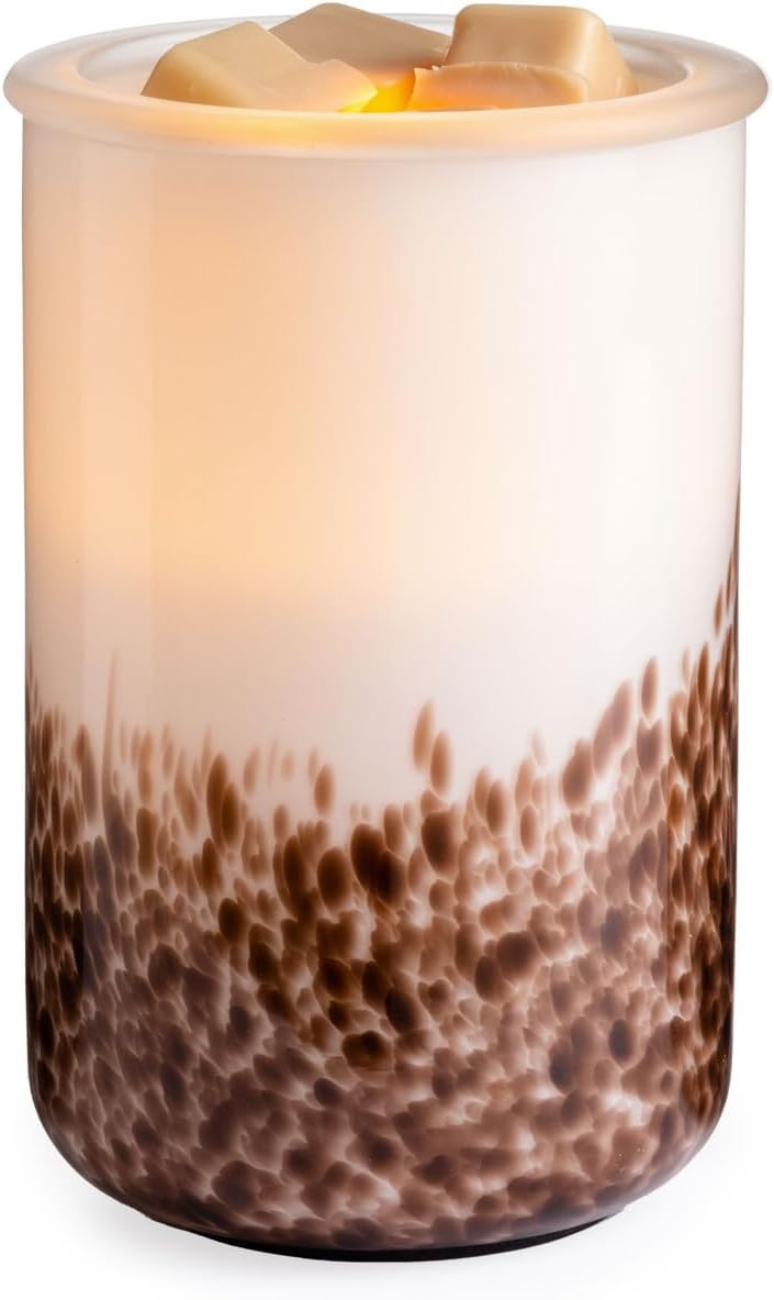 CANDLE WARMERS ETC. Illumination Fragrance Warmer- Light-Up Warmer for Warming Scented Candle Wax Melts and Tarts or Fragrance Oils to Freshen Room, Gothic Skull
