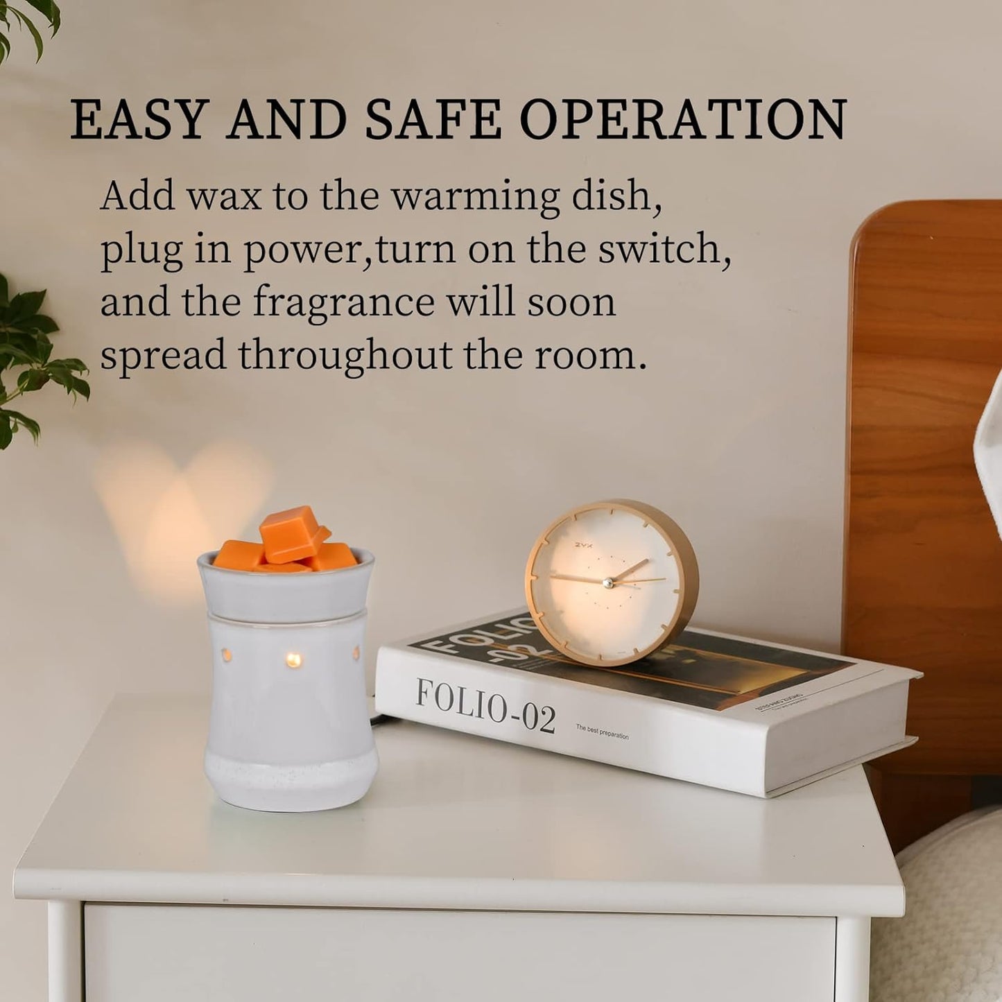 Metal Wax Warmer Electric,Wax melt Warmer,Candle Wax Burner, Candle Warmer,Candle Melter,for Home Office Décor and Gifts for Holiday(Moon/Flower Fairy)…